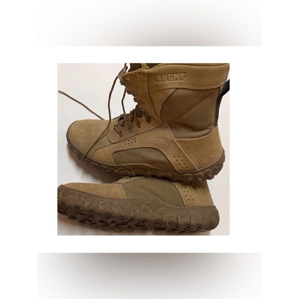 Rocky S2V Special Ops-Coyote Combat Military Men's Brown Tactical Boots Sz, 16 M